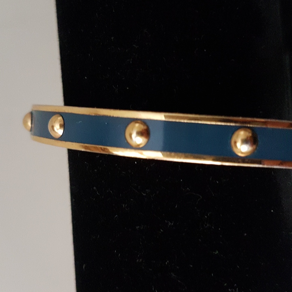 Coach  Gold and Navy Bangle Bracelet